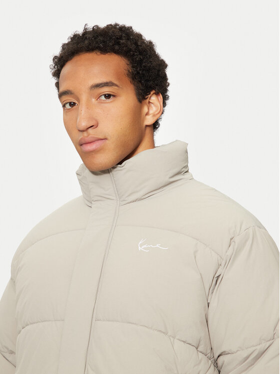 Karl Kani Karl Kani Пухено яке Small Signature 60760016 Сив Regular Fit