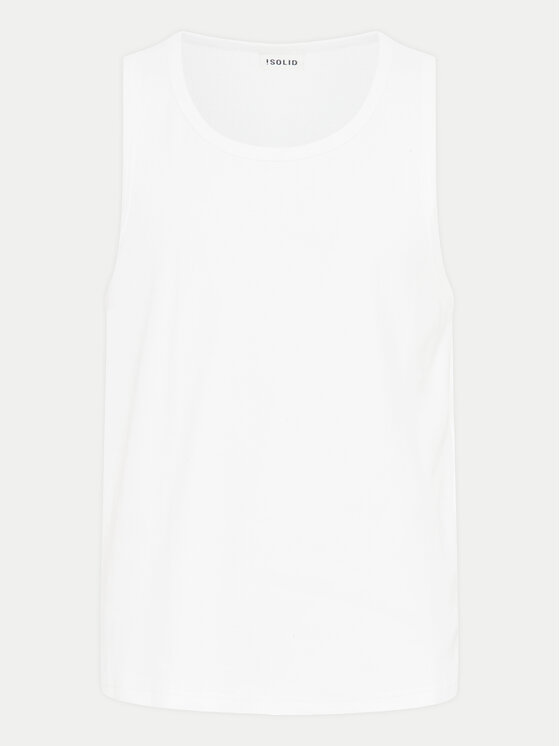 Solid Solid Tank top 21108248 Bijela Regular Fit