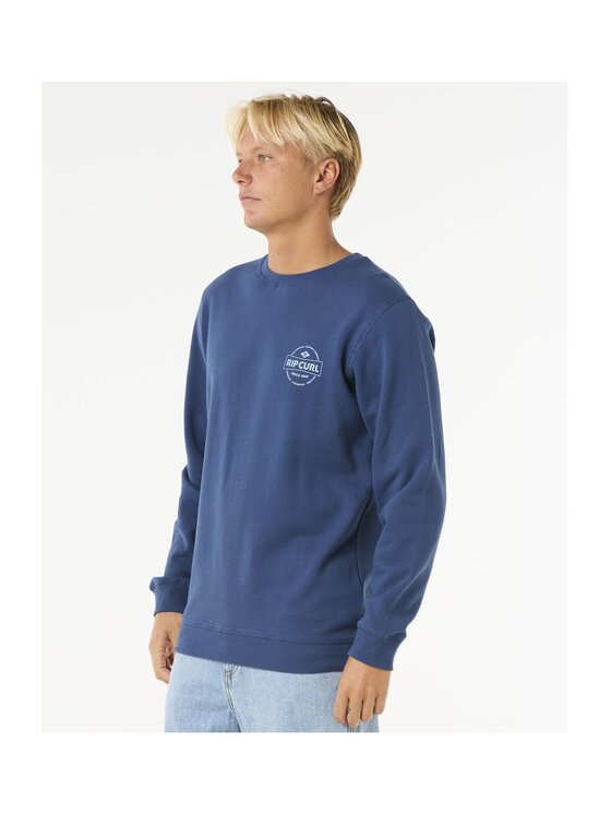 Rip Curl Rip Curl Bluza Stapler Crew Granatowy Standard Fit