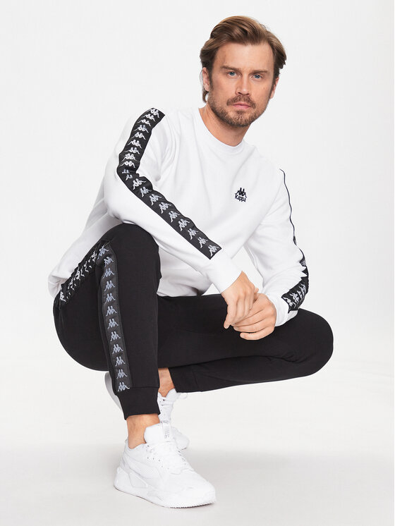 Kappa Kappa Džemperis ar kapuci 313005 Balts Regular Fit