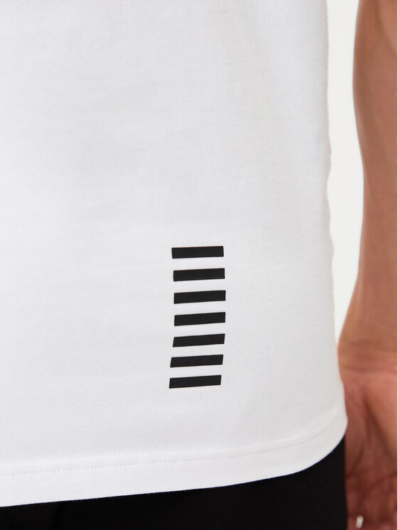 EA7 Emporio Armani EA7 Emporio Armani T-krekls 8NPT27 PJVQZ 1100 Balts Regular Fit