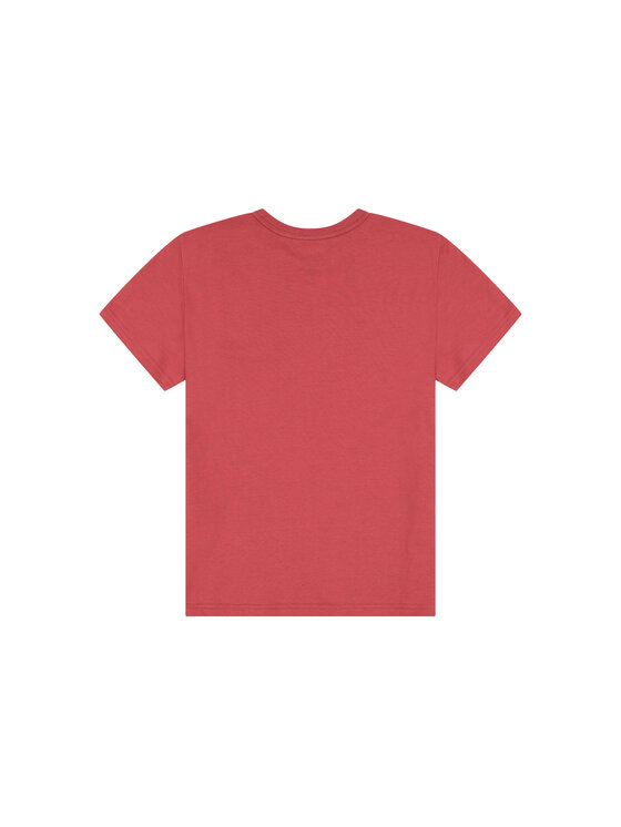 Wrangler Wrangler T-shirt SIGN OFF TEE Rosa Slim Fit