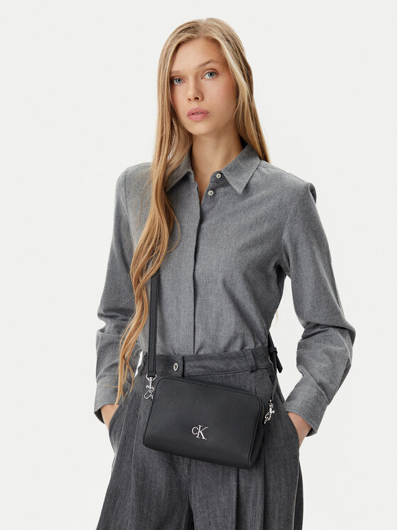 Calvin Klein Jeans Calvin Klein Jeans Handtasche Minimal Monogram Ew Camera Bag LV04K3162G Schwarz