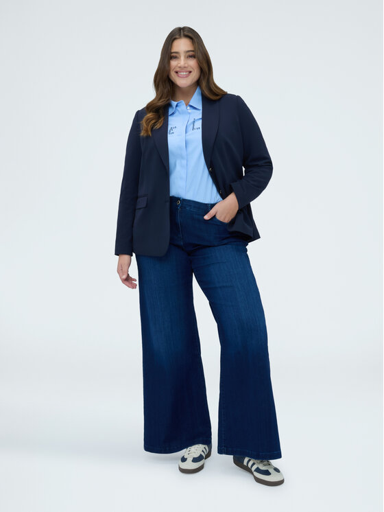 Fiorella Rubino Fiorella Rubino Giacca da abito Q012T000250N034 Blu A-Line Fit