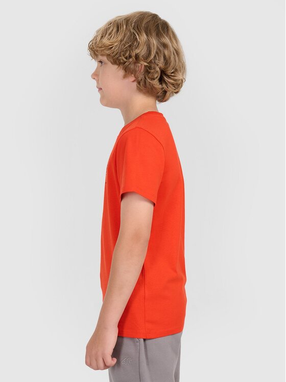 4F 4F T-Shirt 4FJWAW25TTSHM2417 Czerwony Regular Fit