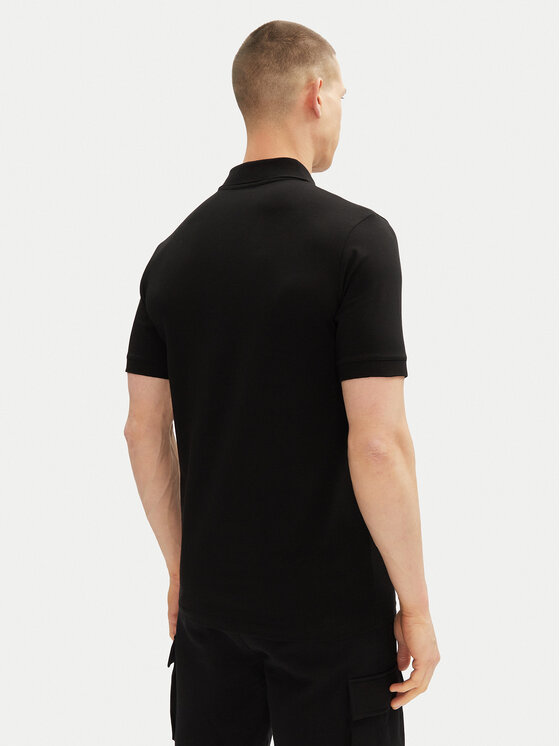 KARL LAGERFELD KARL LAGERFELD Тениска с яка и копчета 745402 552235 Черен Regular Fit