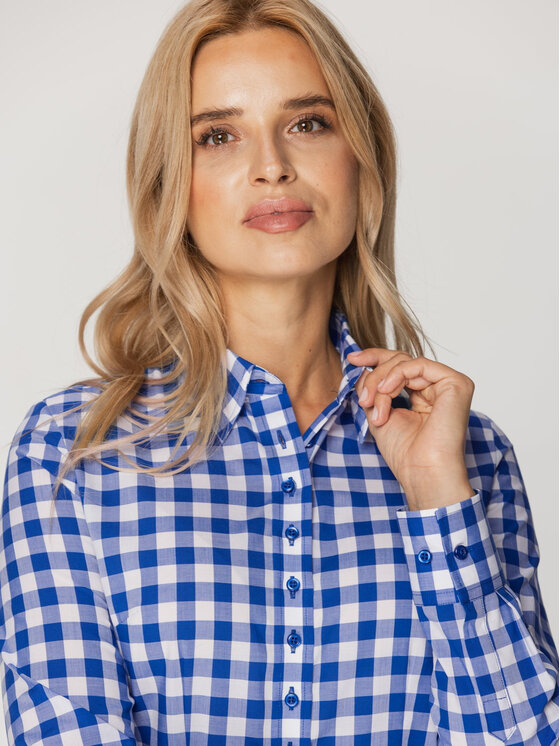Willsoor Willsoor Koszula 61222 Niebieski Slim Fit