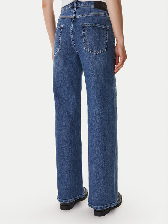 DKNY DKNY Blugi DJ6M4228 Albastru Wide Leg