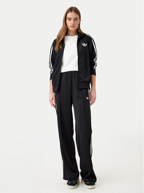 adidas adidas Mikina adicolor Classic Firebird JC8251 Čierna Loose Fit