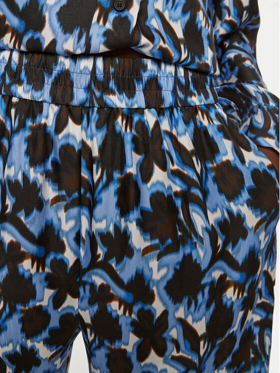 Munthe Munthe Hlače iz tkanine Arum 243143824336 Modra Loose Fit