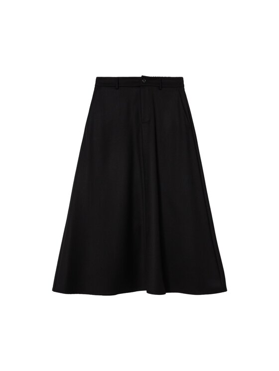 Oltre Oltre Gonna midi 1012J100316N033 Nero A-Line Fit