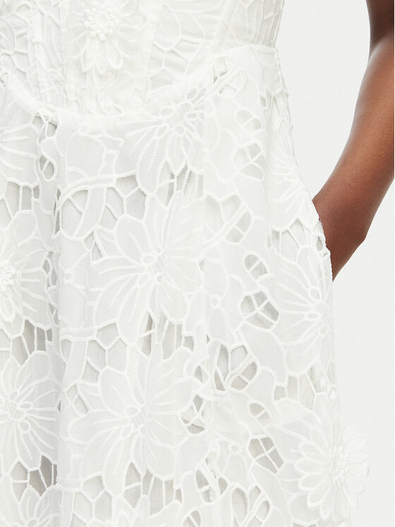 Bardot Bardot Φόρεμα κοκτέιλ Adaline 58655DB4 Λευκό Regular Fit