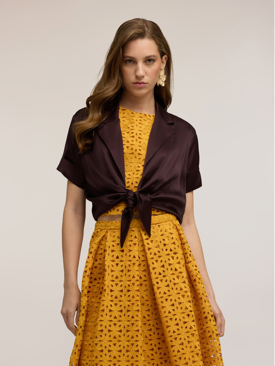 Motivi Motivi Blusa 2061Q001966N022 Marrone Regular Fit