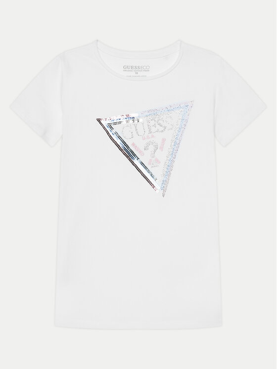 Guess Guess Футболка J5RI12 K6YW4 Білий Regular Fit