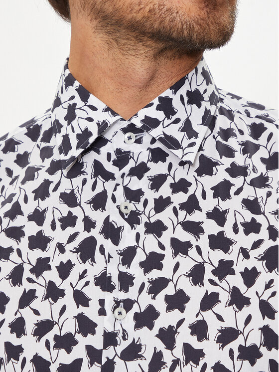 BOSS Boss Košeľa 50519877 Tmavomodrá Slim Fit