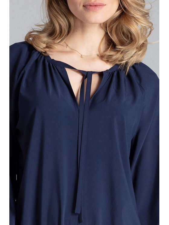 FIGL FIGL Sukienka M661 Granatowy Regular Fit