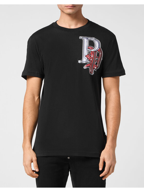PHILIPP PLEIN PHILIPP PLEIN Tričko 15301 Čierna Regular Fit