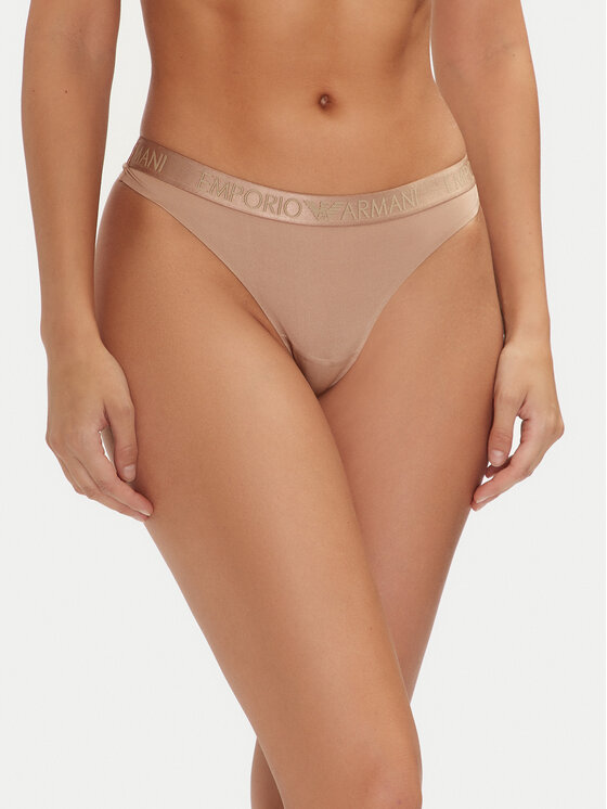 Emporio Armani Underwear Emporio Armani Underwear Sada 2 kusů string kalhotek 163333 4F235 16355 Béžová