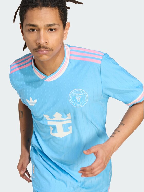 adidas adidas Koszulka techniczna Inter Miami CF 25/26 Third Authentic Jersey Błękitny Slim Fit