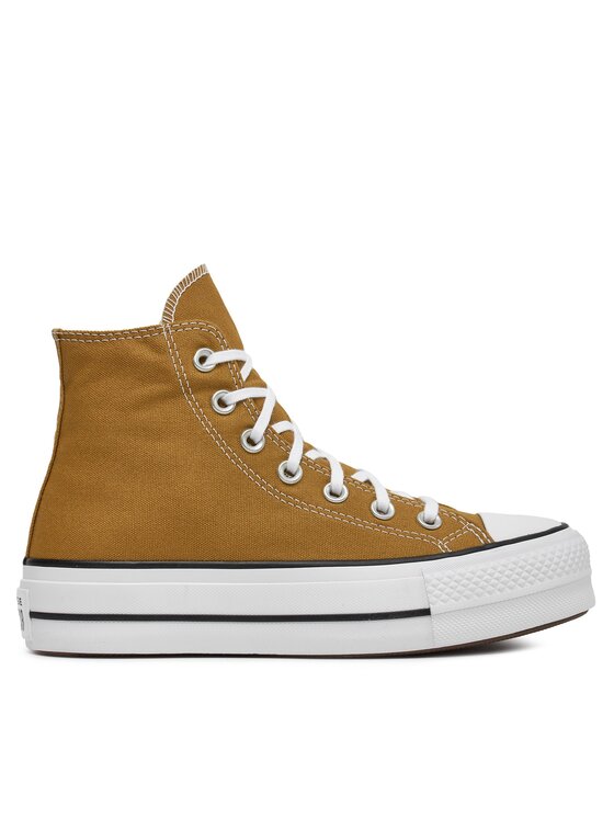 Damskie Trampki Converse, Rozmiar 37.5, Brązowe, Chuck Taylor All Star Lift Platform HI A07210C