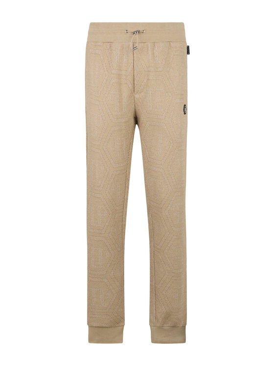 PHILIPP PLEIN PHILIPP PLEIN Spodnie dresowe 29881 Beżowy Jogger Fit