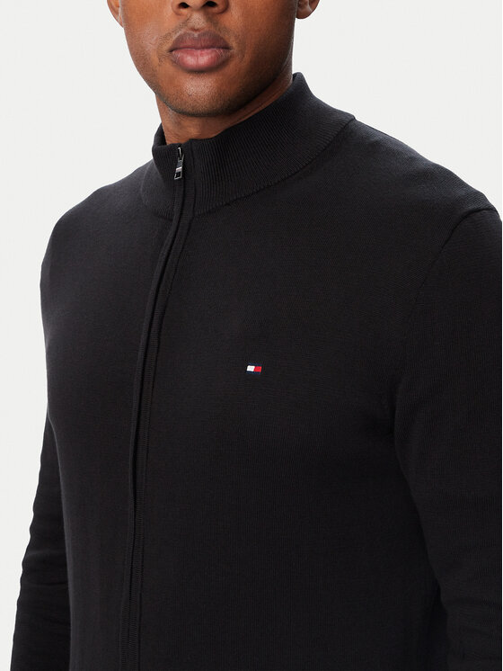 Tommy Hilfiger Tommy Hilfiger Кардиган Essential MW0MW36517 Черен Regular Fit