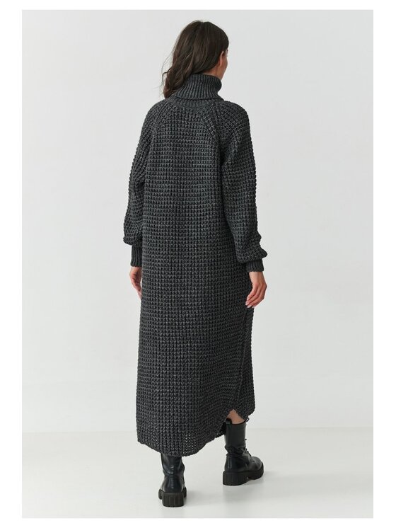 Makadamia Makadamia Sweter S162 Szary Loose Fit