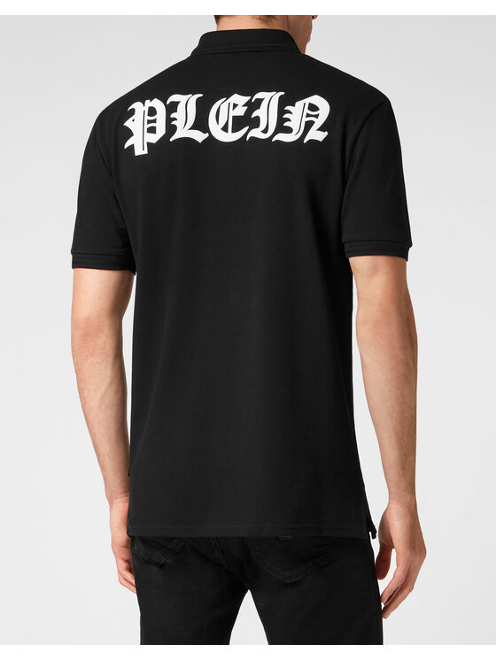 PHILIPP PLEIN PHILIPP PLEIN Polo 295 Czarny Slim Fit