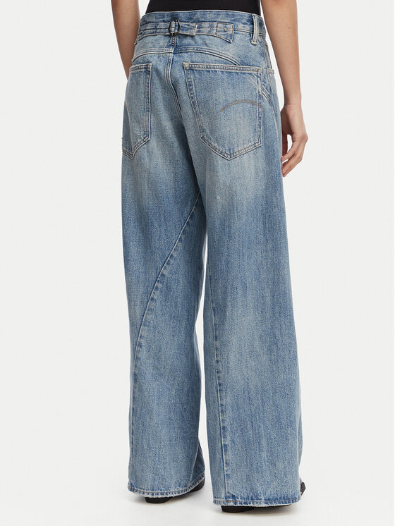 G-Star Raw G-Star Raw Farmer Helyx 3D Cinch D28488-D776 Kék Wide Leg