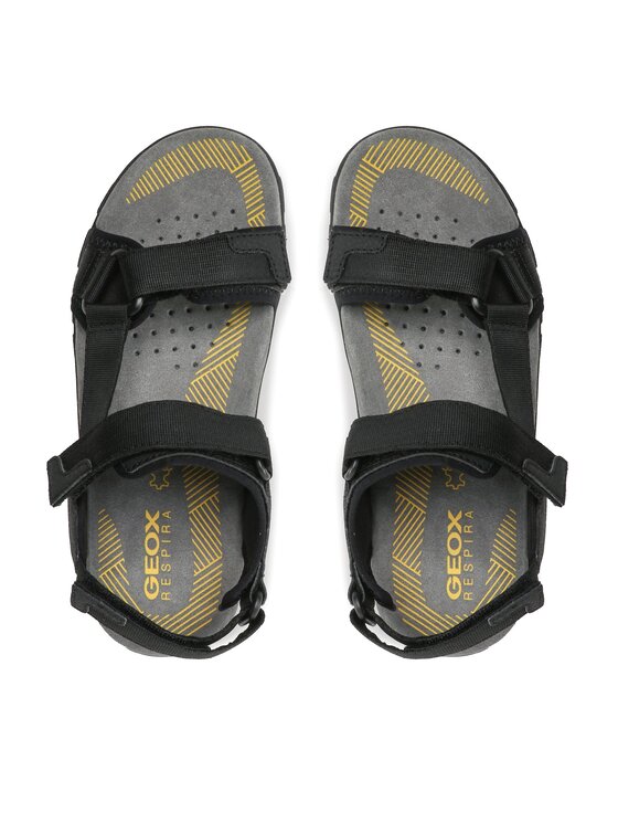Geox Geox Σανδάλια Uomo Sandal Strada U3524A00011C9999 Μαύρο