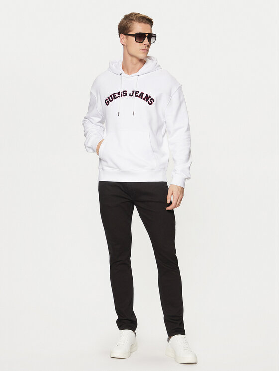 Guess Jeans Guess Jeans Pulóver M5RQ44 KCPR1 Fehér Regular Fit
