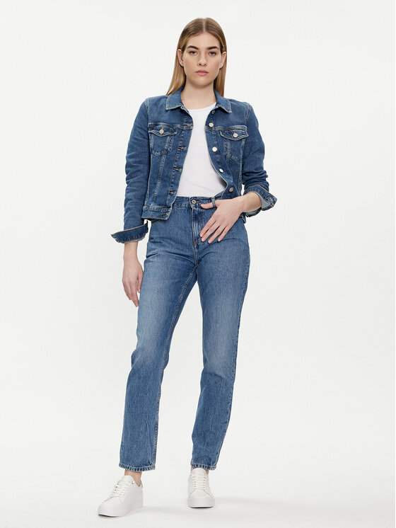 Tommy Hilfiger Tommy Hilfiger Джинсова куртка WW0WW41335 Голубий Slim Fit