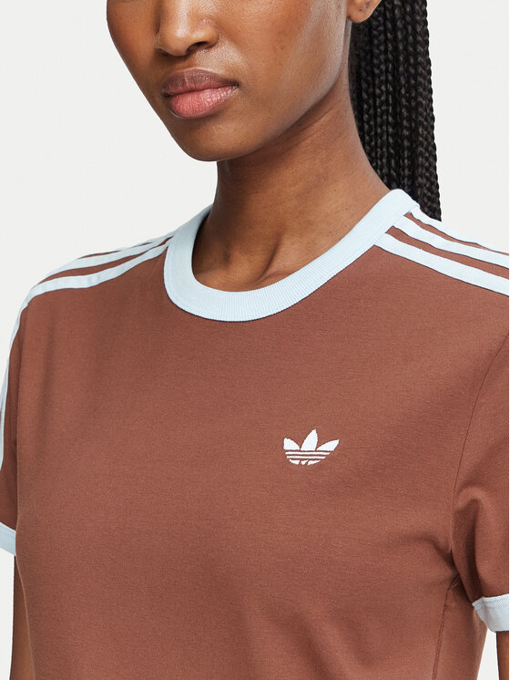 adidas adidas Тишърт LL0447 Кафяв Regular Fit