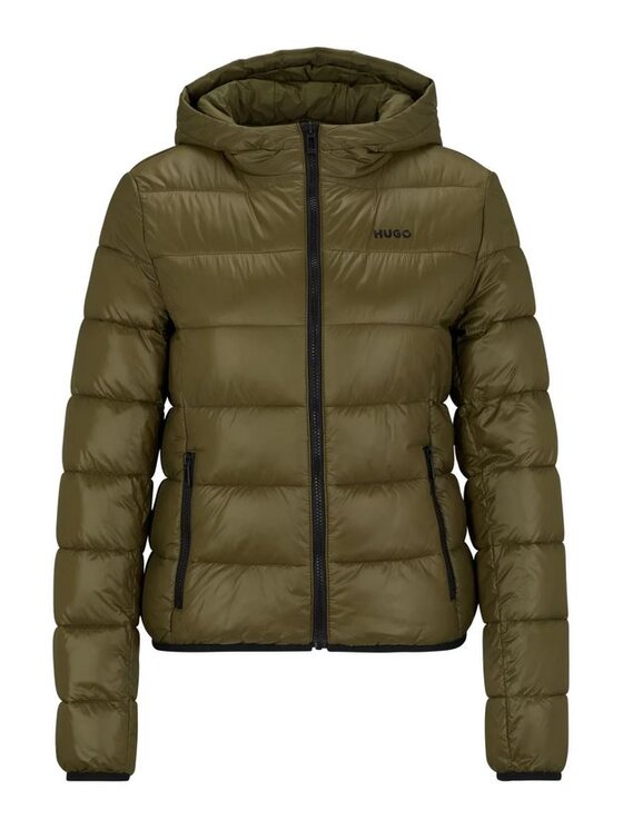HUGO HUGO Dámská bunda 50473676 10239965 Khaki Regular Fit