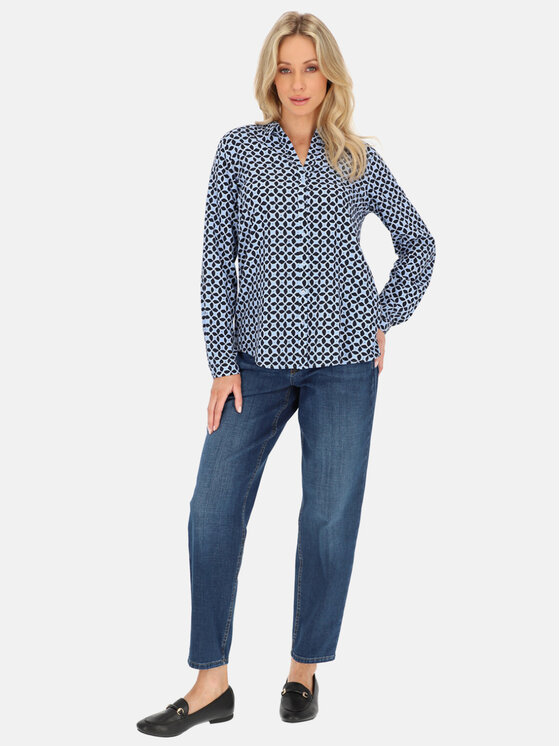Gerry Weber Gerry Weber Koszula 560016-31404 Granatowy Regular Fit