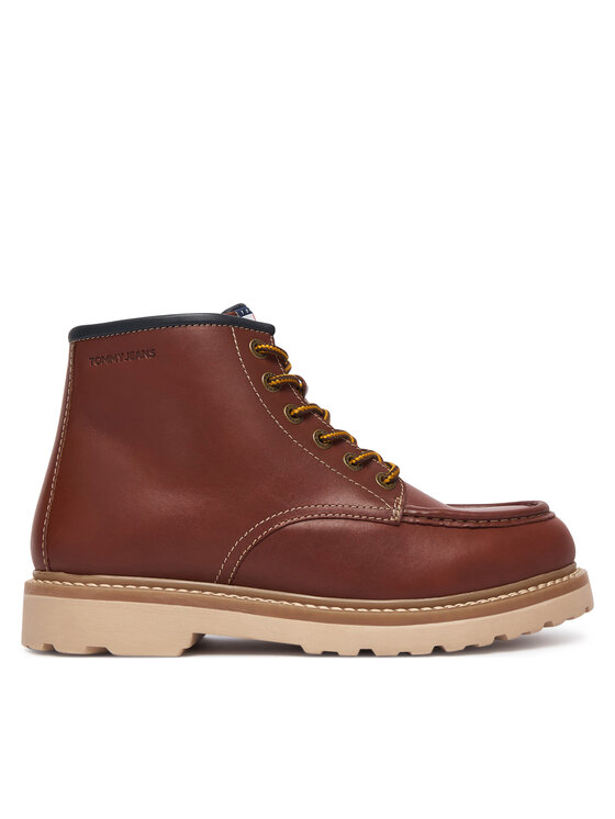 Tommy Jeans Tommy Jeans Trzewiki Archive '01 American Lth Boot EM0EM01779 Brązowy