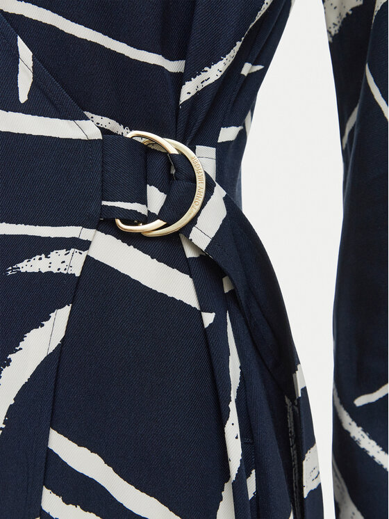 Tommy Hilfiger Tommy Hilfiger Každodenné šaty WW0WW48934 Tmavomodrá Relaxed Fit
