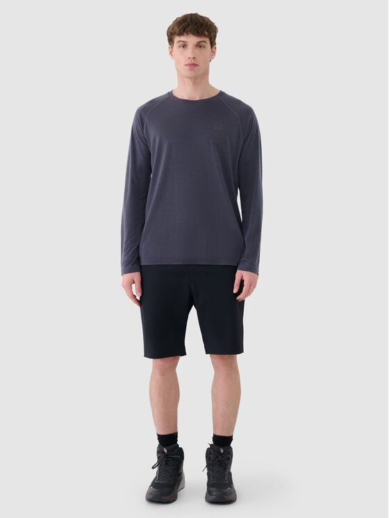 4F 4F Šortky 4FWSS25TFSHM0877-20S Čierna Regular Fit