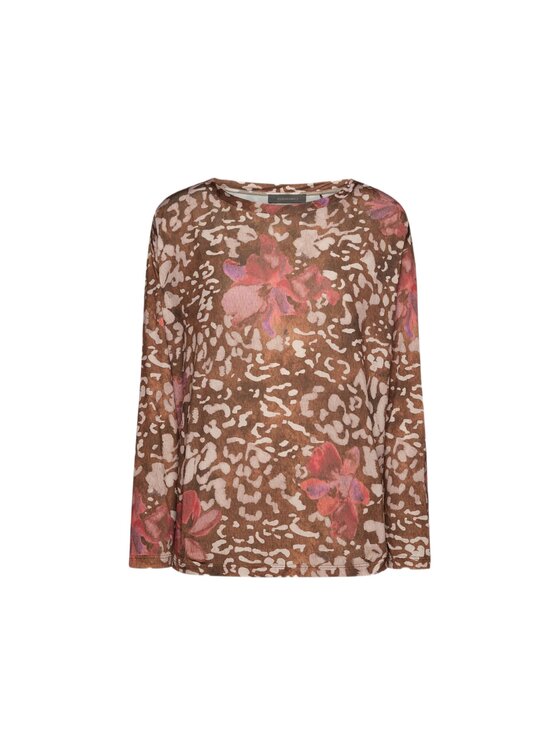 Elena Mirò Elena Mirò T-shirt G312Z000481N001 Marrone Regular Fit