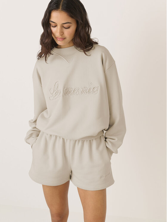 La Mania La Mania Felpa BRODIE Beige Classic Fit