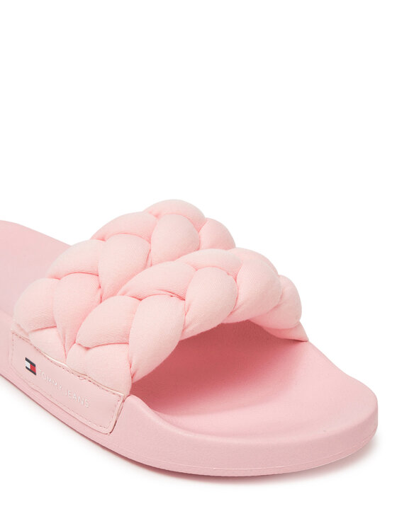 Tommy Jeans Tommy Jeans Чехли Tjw Braided Slide EN0EN02764 Розов