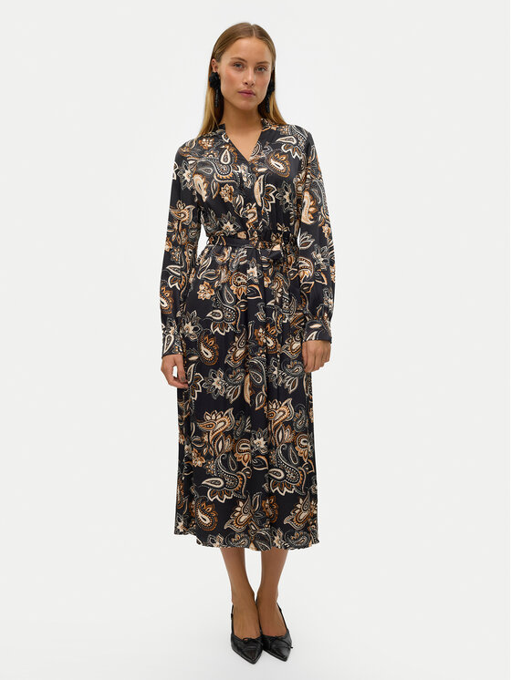 Vero Moda Košeľové šaty Thora 10320742 Čierna Regular Fit