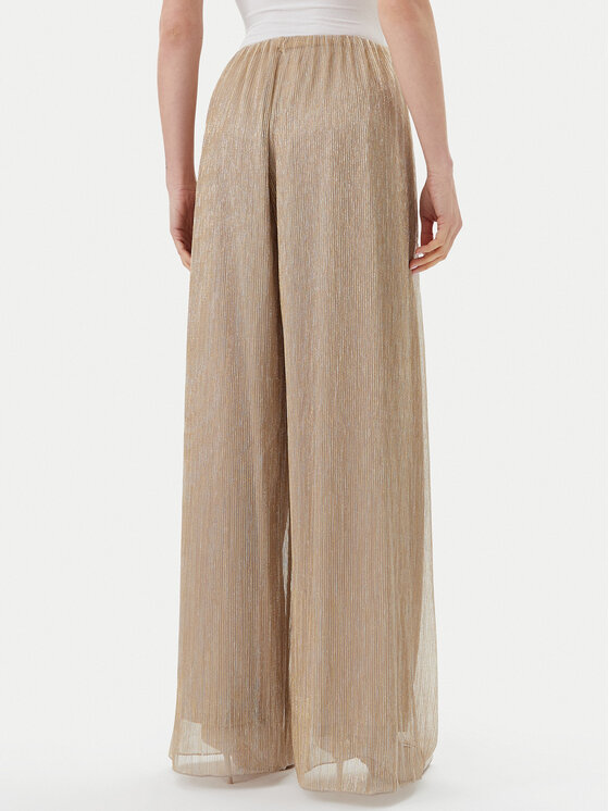 MAX&Co. MAX&Co. Spodnie materiałowe Raiment 2516781033200 Złoty Wide Leg