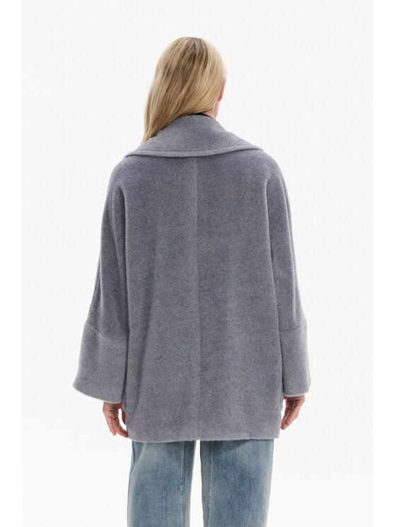 Deni Cler Milano Deni Cler Milano Kurtka przejściowa W-DC-9063-F5-A3-82-1 Szary Oversize