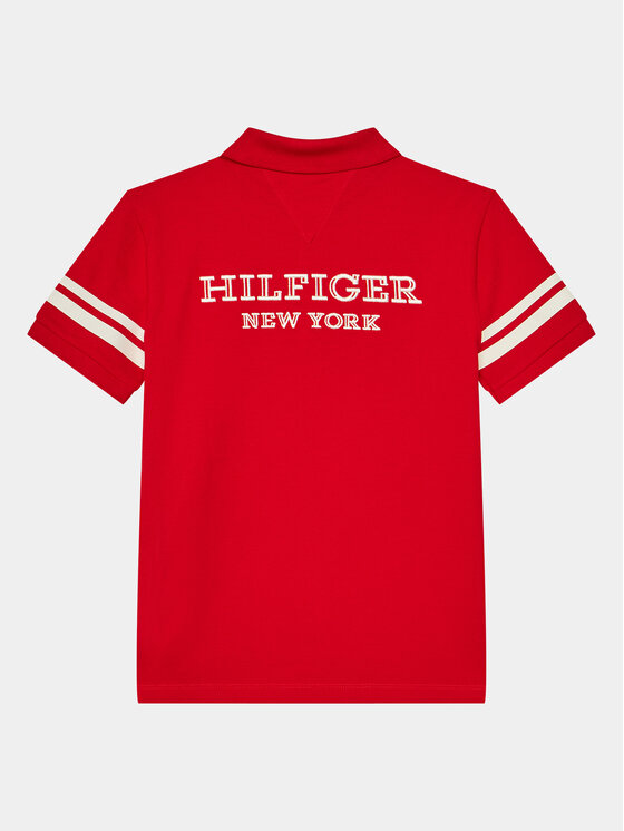 Tommy Hilfiger Tommy Hilfiger Pólóing Monotype KB0KB08882 D Piros Regular Fit