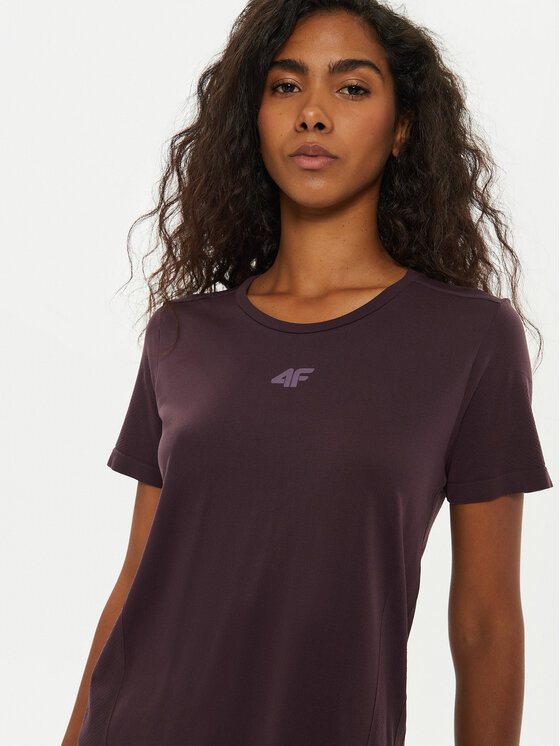 4F 4F Techniniai marškinėliai 4FWAW24TFTSF0953 Violetinė Regular Fit