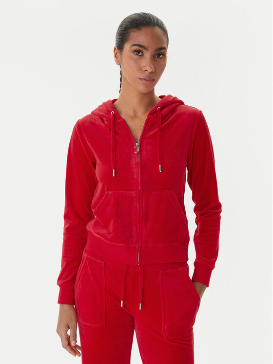 Juicy Couture Juicy Couture Džemperis Robertson JCAP176 Raudona Slim Fit