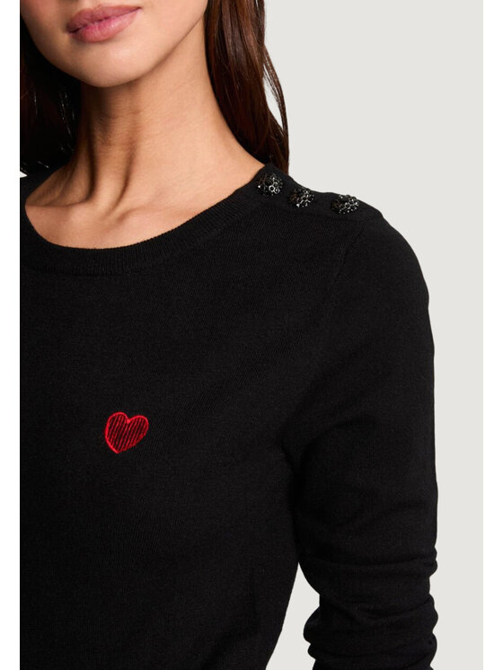 Morgan De Toi Morgan De Toi Maglione 251-MKISS Nero Casual Fit