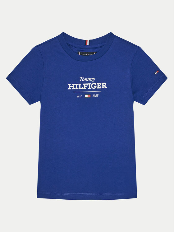 Tommy Hilfiger Tričko KB0KB09356 M Modrá Regular Fit