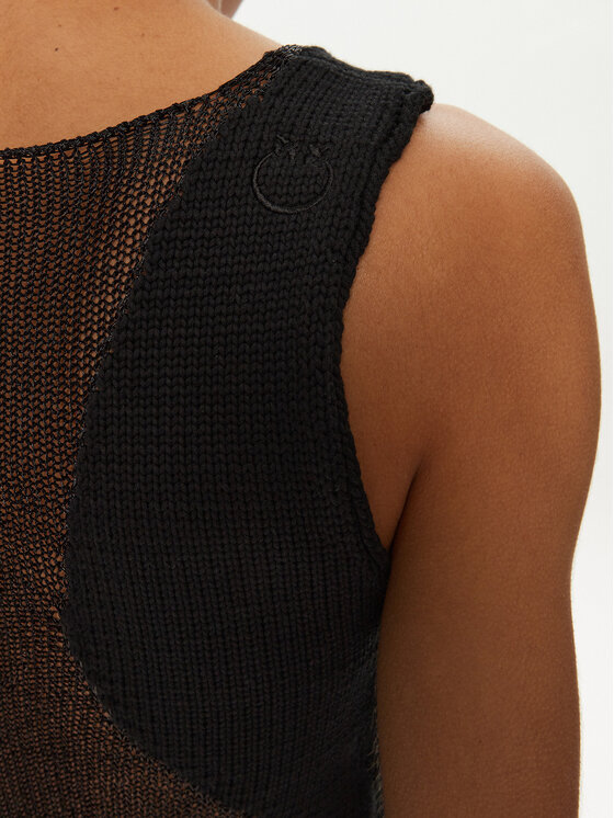 PINKO PINKO Top 103296 A1QC Czarny Slim Fit